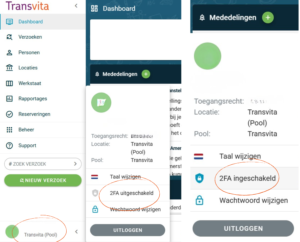 2FA inschakelen in Solvidi